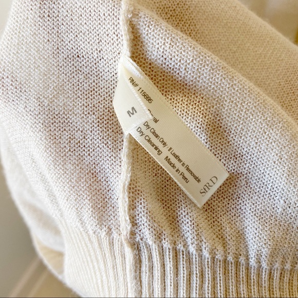 Society for Rational Dress Beige Alpaca Cardigan M - Picture 4 of 8